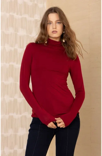 Hale Bob Chandier Top In Burgundy