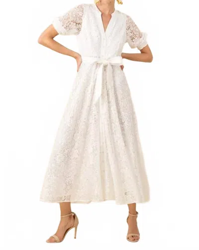 Hale Bob Christina Lace Maxi Dress In White