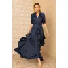 Hale Bob Clare Maxi Dress In Blue