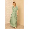 Hale Bob Clare Maxi Dress In Green