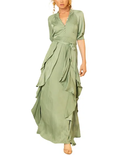 Hale Bob Clare Maxi Dress In Green