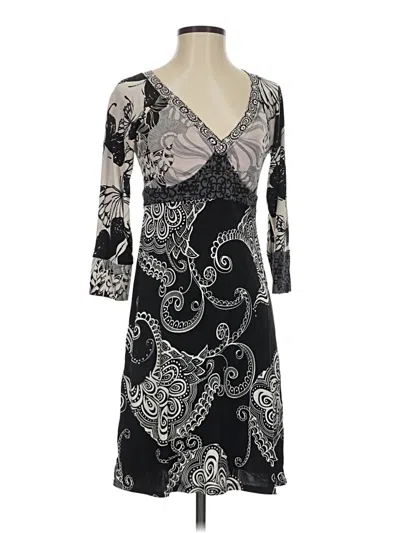 Pre-owned Hale Bob Cocktail Dress In Black