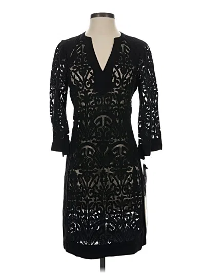 Pre-owned Hale Bob Cocktail Dress In Black