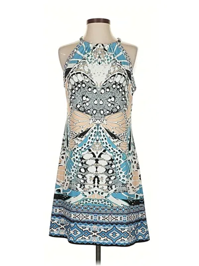 Pre-owned Hale Bob Cocktail Dress In Blue