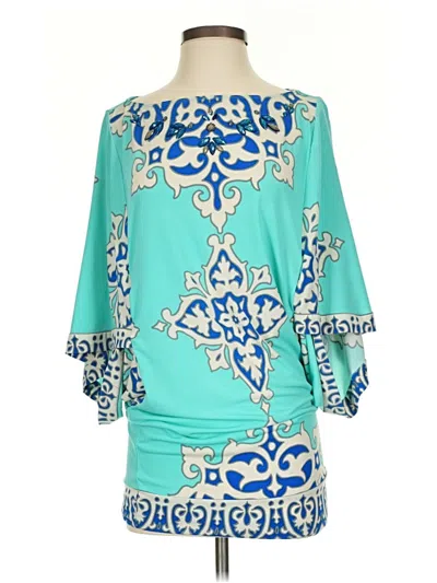 Pre-owned Hale Bob Cocktail Dress In Blue