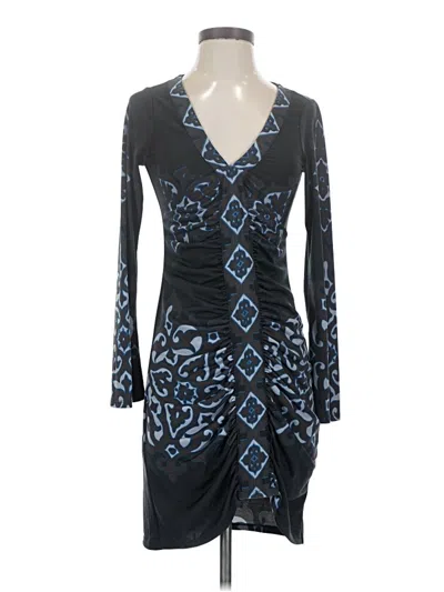 Pre-owned Hale Bob Cocktail Dress In Blue