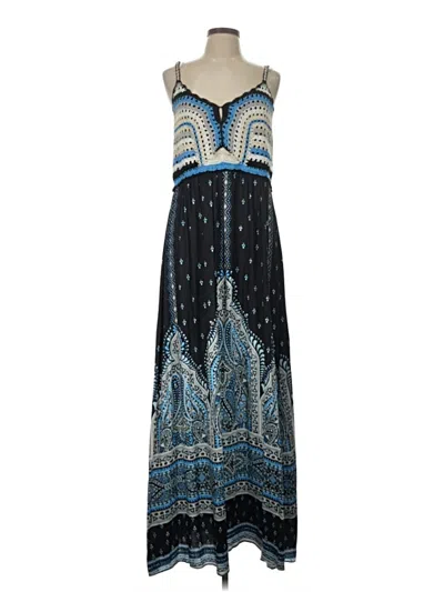 Pre-owned Hale Bob Cocktail Dress In Blue