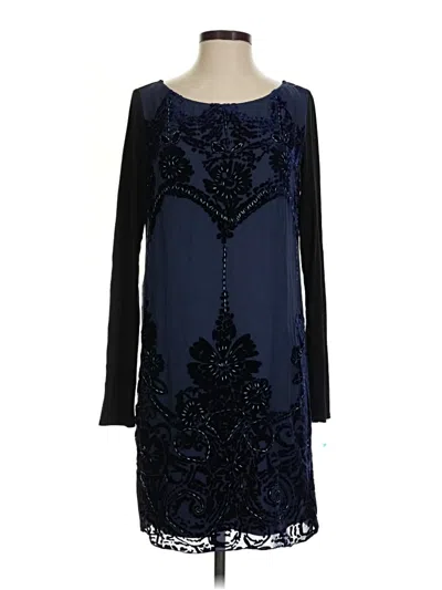 Pre-owned Hale Bob Cocktail Dress In Blue