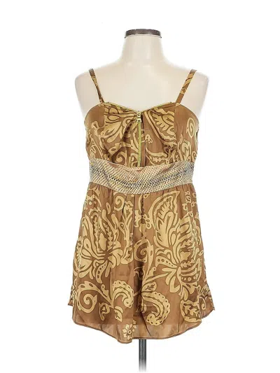 Pre-owned Hale Bob Cocktail Dress In Brown