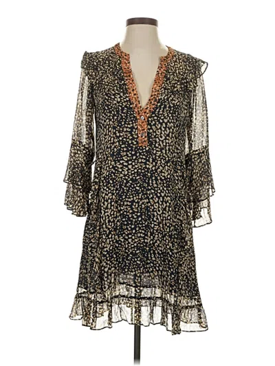 Pre-owned Hale Bob Cocktail Dress In Brown