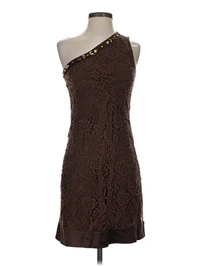 Pre-owned Hale Bob Cocktail Dress In Brown
