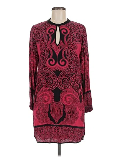 Pre-owned Hale Bob Cocktail Dress In Burgundy