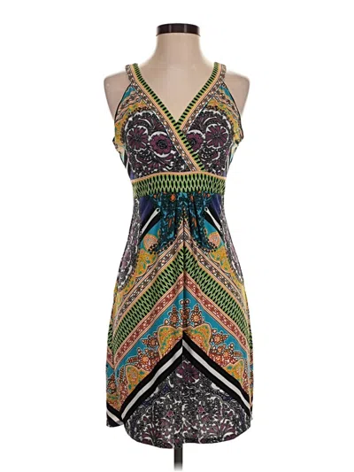 Pre-owned Hale Bob Cocktail Dress In Green