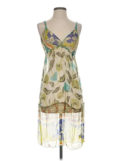 Pre-owned Hale Bob Cocktail Dress In Green