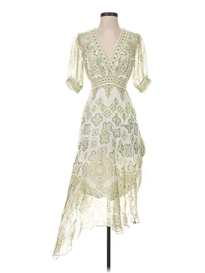 Pre-owned Hale Bob Cocktail Dress In Ivory