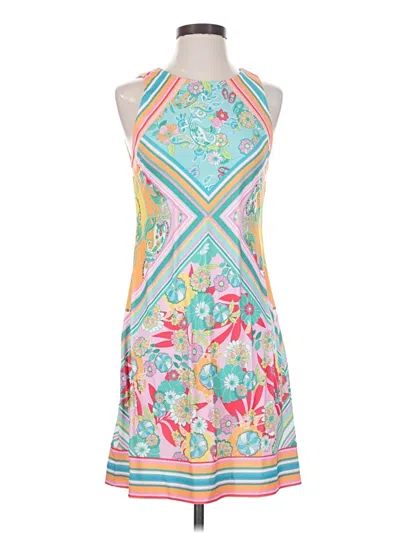 Pre-owned Hale Bob Cocktail Dress In Orange