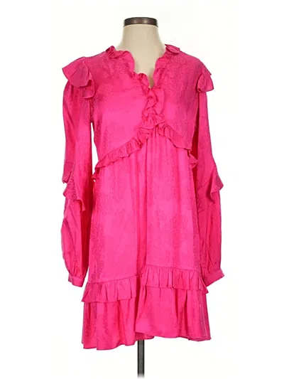 Pre-owned Hale Bob Cocktail Dress In Pink