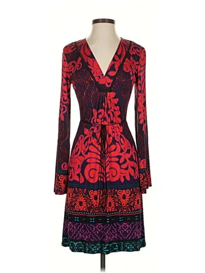 Pre-owned Hale Bob Cocktail Dress In Red