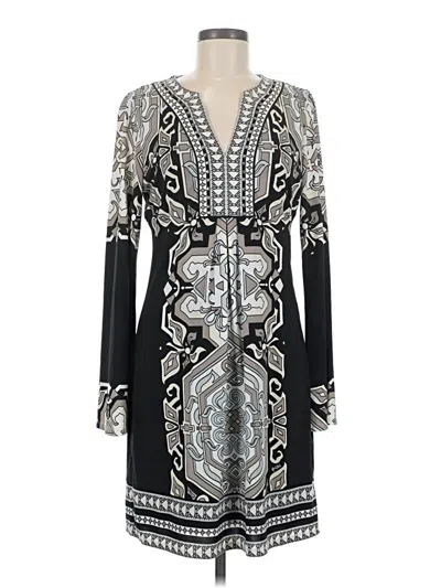 Pre-owned Hale Bob Cocktail Dress In Silver