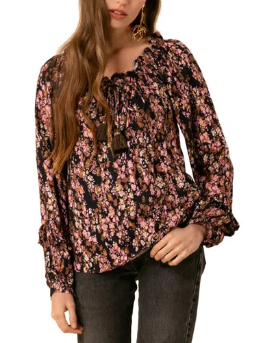 Hale Bob Crepe Top In Black