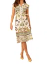 Hale Bob Daniela Linen Short Dress In Multi