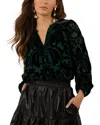 Hale Bob Danielle Silk-blend Top In Black