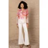 Hale Bob Delphine Chiffon Top In Multi