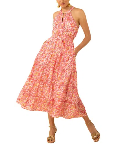 Hale Bob Denver Silk-blend Midi Dress In Multi