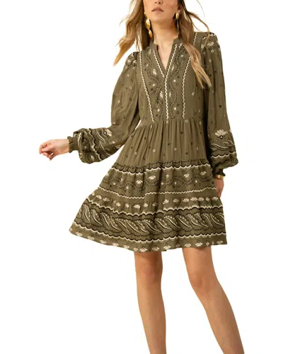 Hale Bob Dress Short In Green