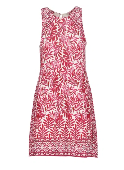 Hale Bob Dress With Floral Pattern In Red