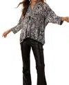Hale Bob Elaine Jersey Top In Black/white In Multi