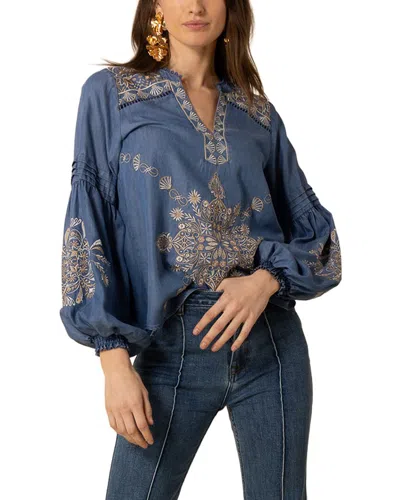 Hale Bob Elliott Blouse In Blue
