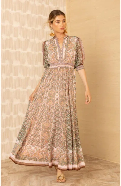 Hale Bob Ellison Maxi Dress In Multi
