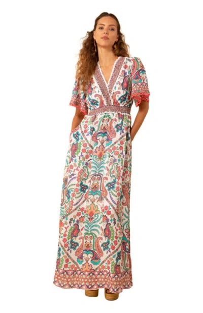 Hale Bob Elsie Linen Maxi Dress