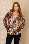 Hale Bob Elyse Velvet Top In Multi