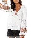 Hale Bob Embroidered Top In White