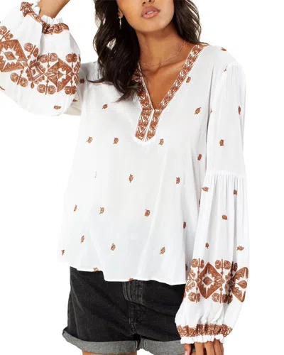 Hale Bob Embroidered Top In White