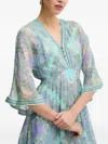 Hale Bob Emerie Paisley-print Mini Dress In Blue