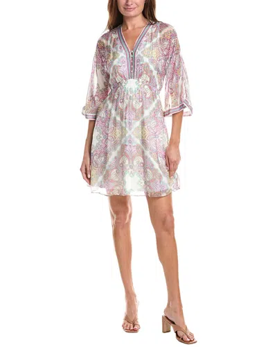 Hale Bob Emerie Silk-blend Mini Dress In Animal Print