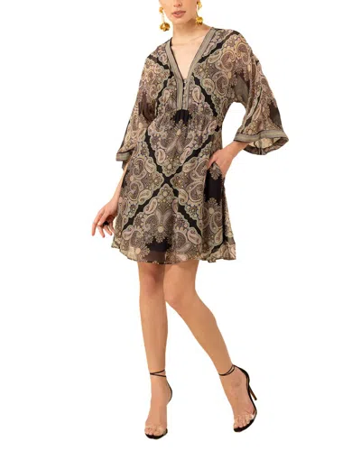 Hale Bob Emerie Silk-blend Mini Dress In Multi