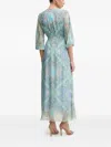 Hale Bob Emerie V-neck Maxi Dress In Blue