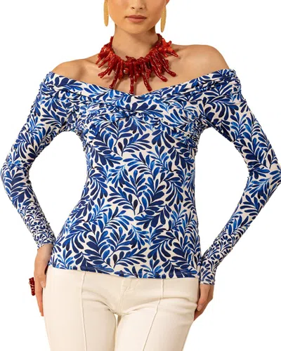 Hale Bob Emmie Blouse In Blue