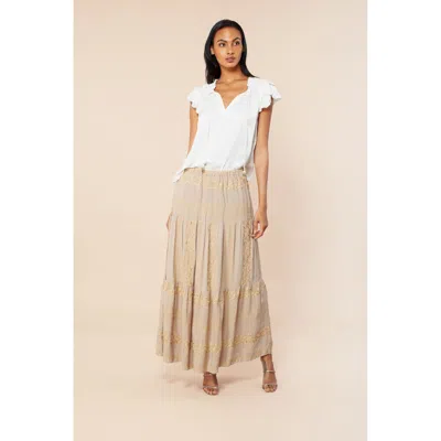 Hale Bob Evadne Maxi Skirt In Neutral