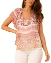 Hale Bob Evelynn Silk-blend Blouse
