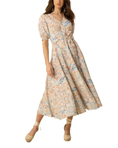 Hale Bob Faye Midi Dress In Neutral
