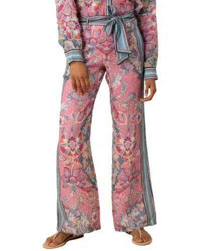 Hale Bob Fernanda Linen Pant In Blue