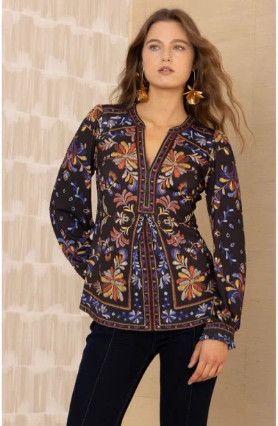 Hale Bob Goldie Jersey Top In Multi