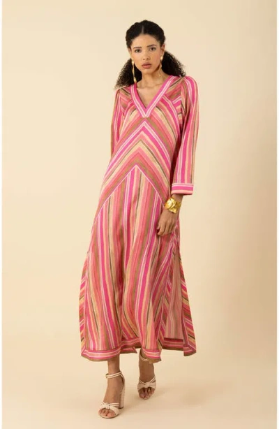Hale Bob Hayley Charmeuse Dress In Coral