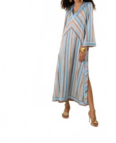 Hale Bob Hayley Dress In Blue In Multi