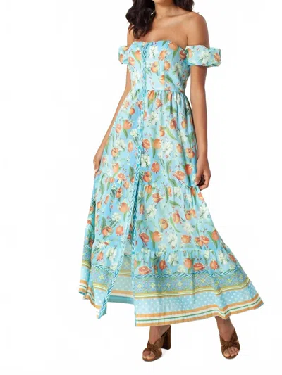 Hale Bob Honora Maxi In Blue